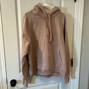 Pink fuzzy hooded hoodie